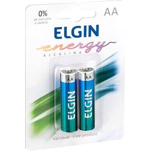 PILHA ALCALINA AA C/ 2 Unid. - ELGIN