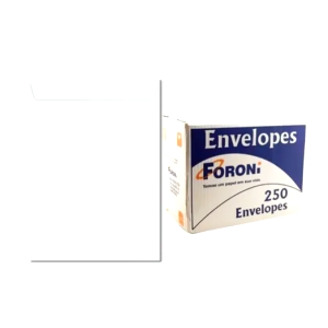 ENVELOPE SACO BRANCO 240x340mm CX. C/ 250 Unid. - FORONI