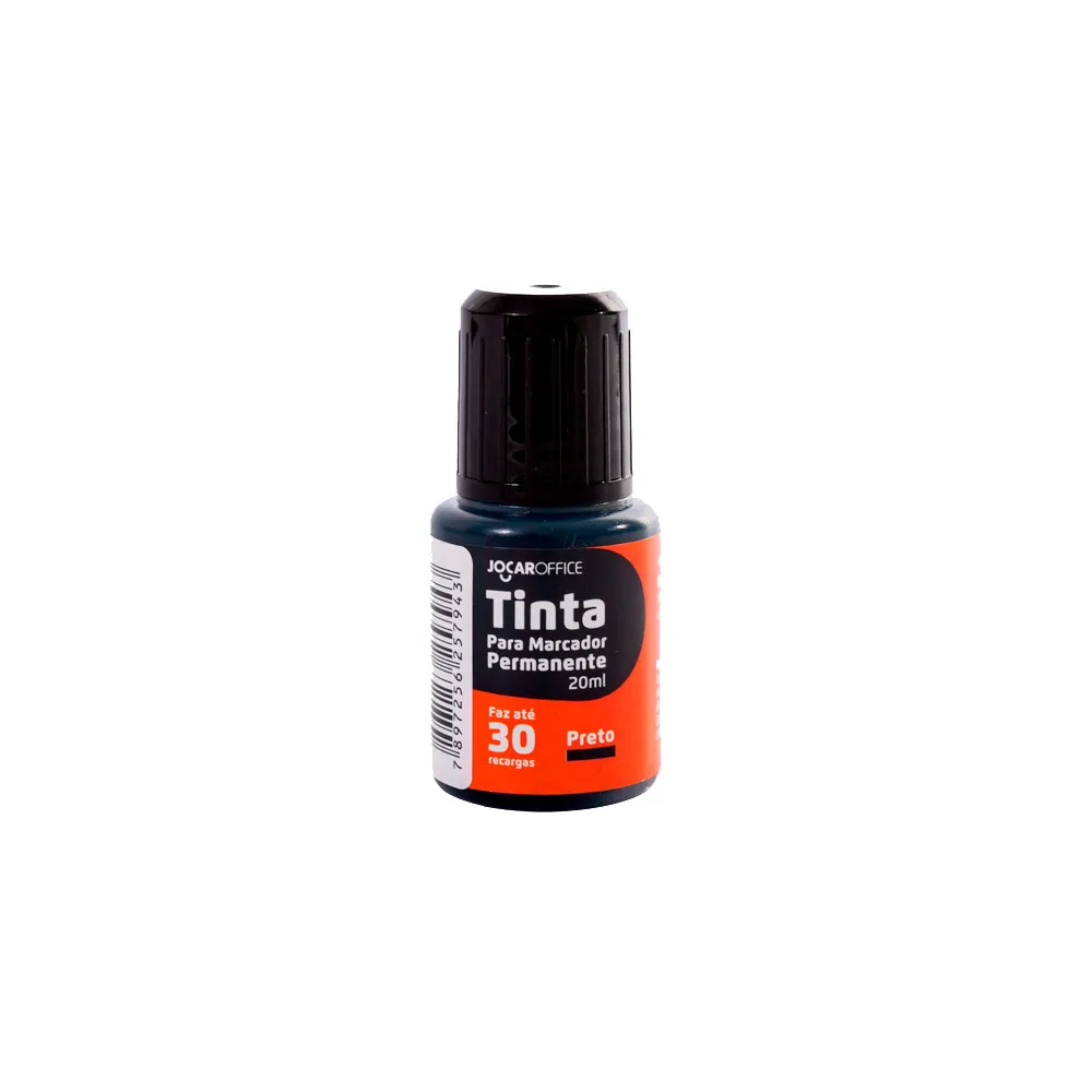 TINTA PARA MARCADOR PERMANENTE PRETO 20ml - JOCAR OFFICE LEONORA
