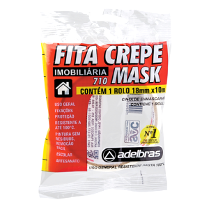 FITA CREPE LISA 18mmx10m - ADELBRAS