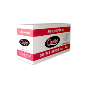 LENÇOL HOSPITALAR 50cm x 50cm C/  06 Unid. - QUALILUX