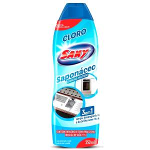 SAPONÁCEO CREMOSO 250ml CLORO - SANY