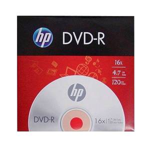 DVD-R 4.7GB 120min. VELOCIDADE 16X ENVELOPE (Unidade) - HP