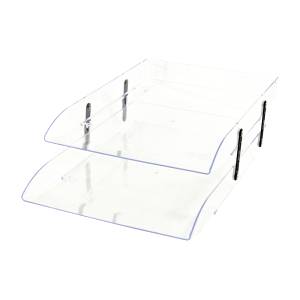 CAIXA CORRESPONDÊNCIA ACRÍLICA DUPLA ARTICULADA CRISTAL - DELLO