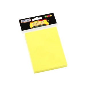 BLOCO ADESIVO 76x102mm AMARELO NEON C/ 100Fls - BRW
