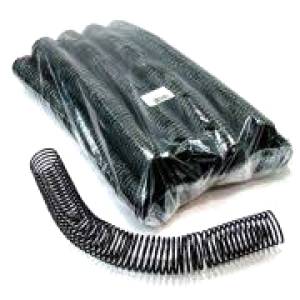 ESPIRAL PLÁSTICO 50mm PRETO C/ 12 Unid. - PLASPIRAL 