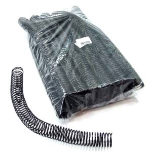 ESPIRAL PLÁSTICO 25mm PRETO C/ 48 Unid. - PLASPIRAL 