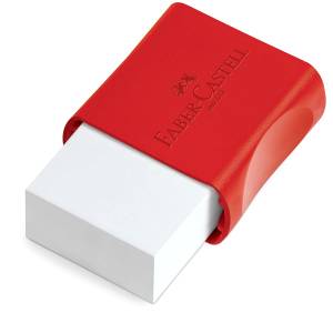 BORRACHA C/ CAPA FC MAX BRANCA PEQUENA - FABER CASTELL