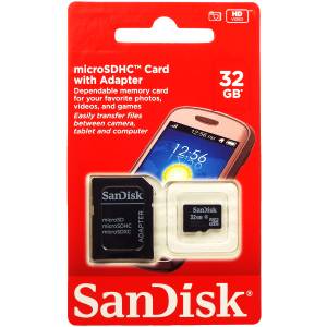 CARTÃ0 DE MEMÓRIA 32GB - SANDISK