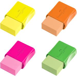 BORRACHA C/ CAPA FC MAX NEON - FABER CASTELL