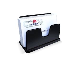 PORTA CARTÃO DE VISITA PRETO - ACRIMET