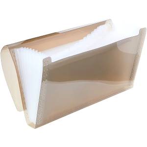 PASTA SANFONADA CHEQUE C/ 12 DIVISÓRIAS FUME - ACP 