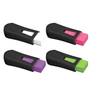 APONTADOR COM DEPÓSITO + BORRACHA FC MIX BLACK NEON - FABER CASTELL