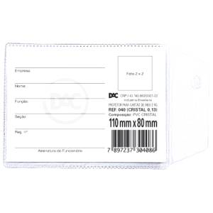 PROTETOR P/ DOCUMENTO C/ ABA 110x80mm TRANSPARENTE - DAC
