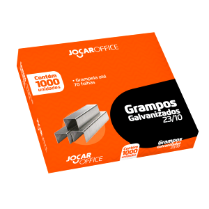 GRAMPO 23/10 C/ 1.000 Unid. GALVANIZADO - JOCAR OFFICE LEONO