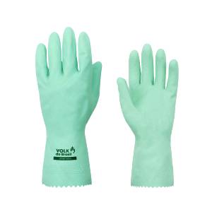 Luva Látex Verniz Silver Verde M Volk do Brasil