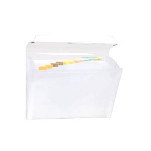 PASTA SANFONADA A4 C/ 12 DIVISÓRIAS CRISTAL - DAC