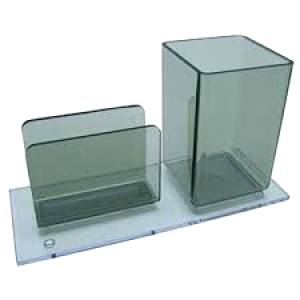 PORTA LÁPIS C/ LEMBRETE FUMÊ - ACRIMET